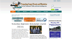 Desktop Screenshot of gospelevents.org